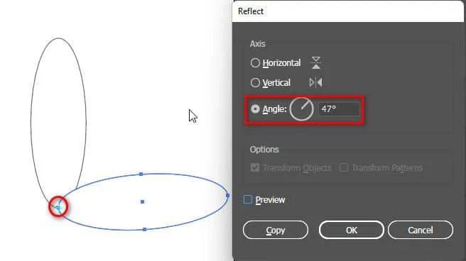 Công cụ Rotate & Reflect Tool Illustrator