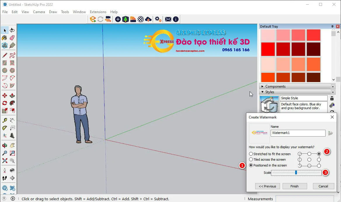 Setting sketchup