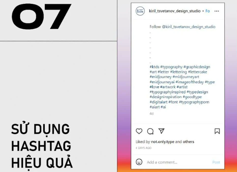 Sử dụng hashtag hiệu quả