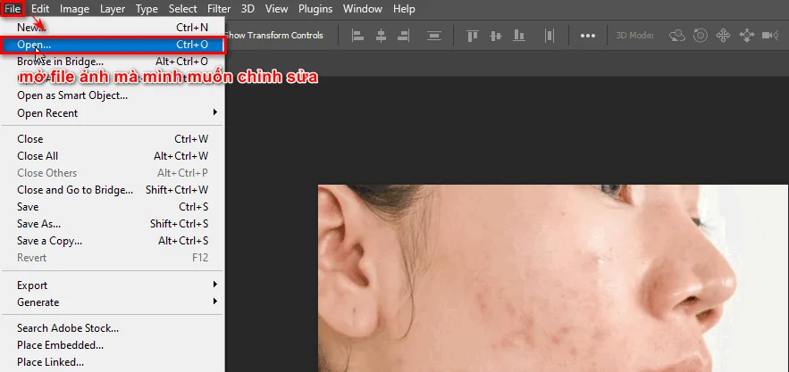 Cách làm mịn da trong photoshop