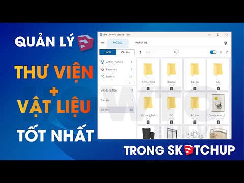 Plugin quản lý thư viện tốt nhất miễn phí trong sketchup