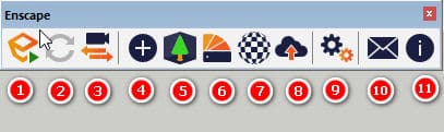 Toolbar in Enscape