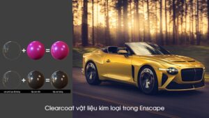 Clearcoat metal materials in Enscape 1 1