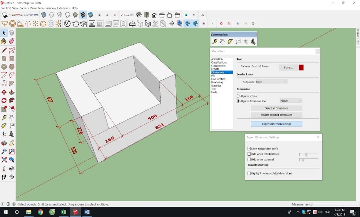 How to use tools in sketchup