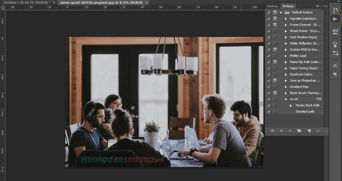 How to create photoshop actions