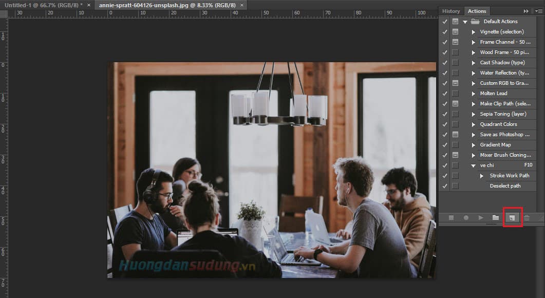 How to create photoshop actions