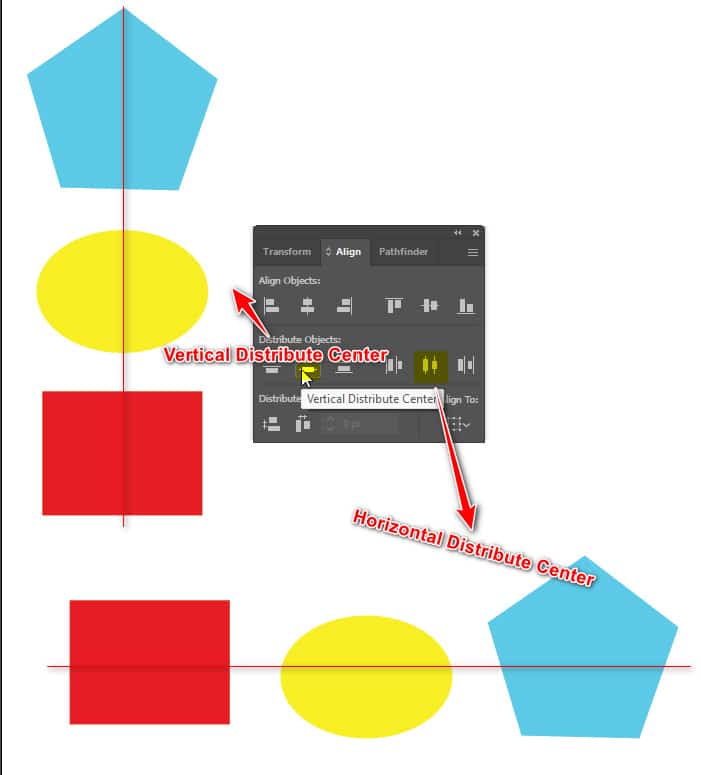 Align evenly