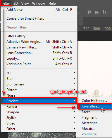 Step 9: Adjust the shape and size of the snow