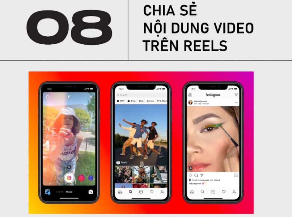 Chia sẻ nội dung video trên Reels