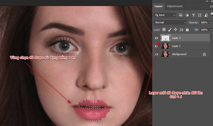 Instructions for smoothing skin in Photoshop