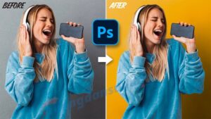 How to change backgroup color in Photoshop