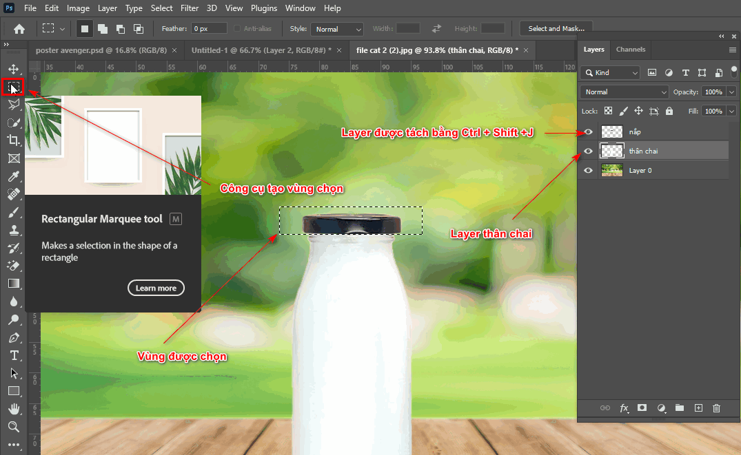 How to get transparent glass bottles in Photoshop