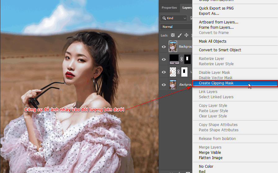 Cách tạo màng hình điện thoại nhìn xuyên background trong photoshop