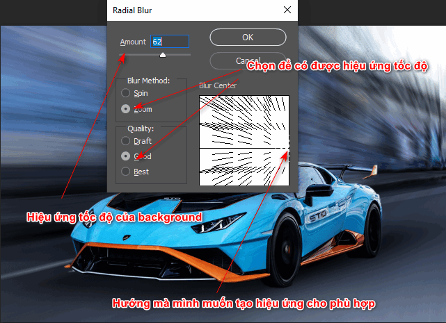 3 Ways to create speed effects for cars in Photoshop (part 2)