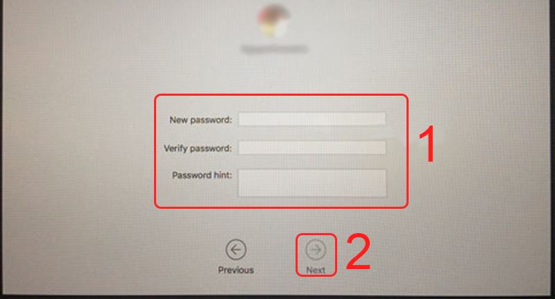 Set new password