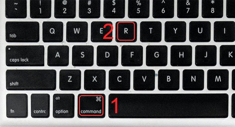 Press Command + R