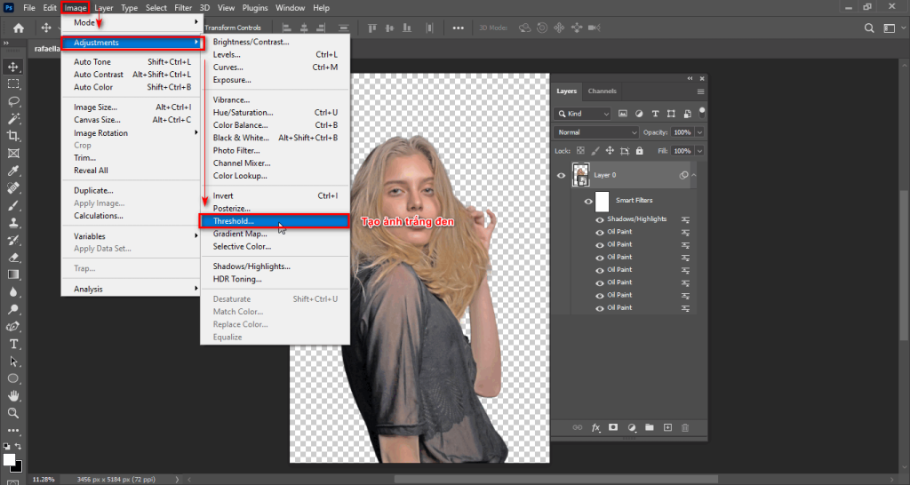 Simple way to create classic portraits in Photoshop