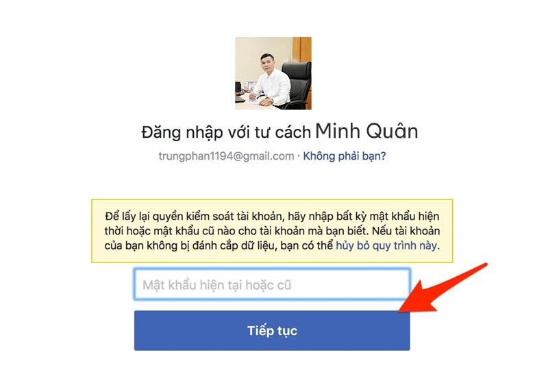 Cách lấy lại tài khoản facebook