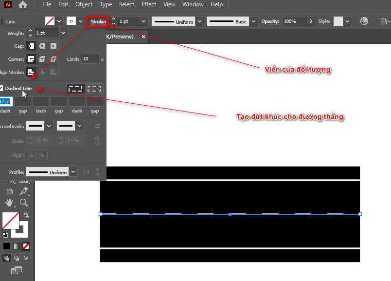 How to create a road in illustrator