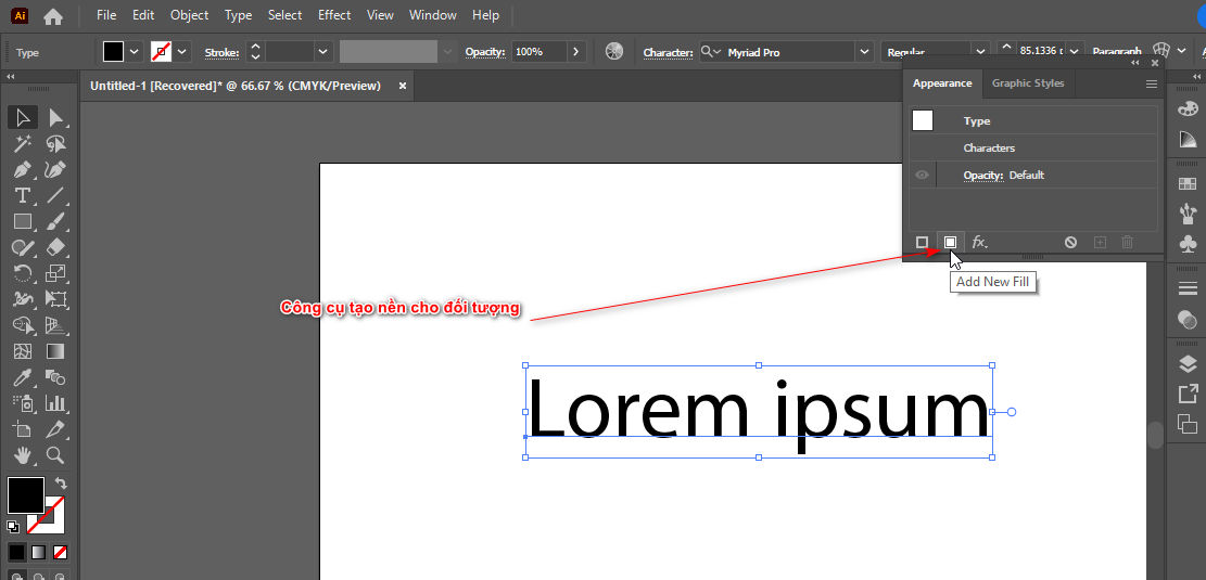 How to create borders for text in illustrator