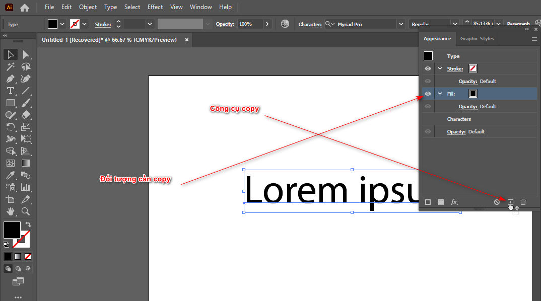 How to create borders for text in illustrator