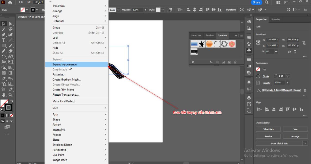 How to create a road in illustrator