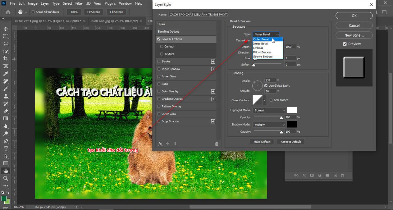 How to create photo materials in photoshop