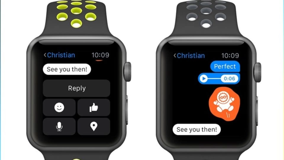 Messenger is easy to use on Smartwatch