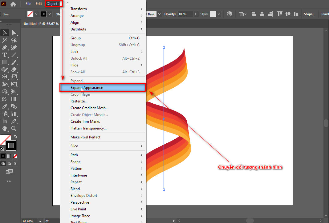 How to create ribbons in illustrator