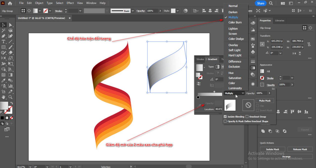 How to create ribbons in illustrator