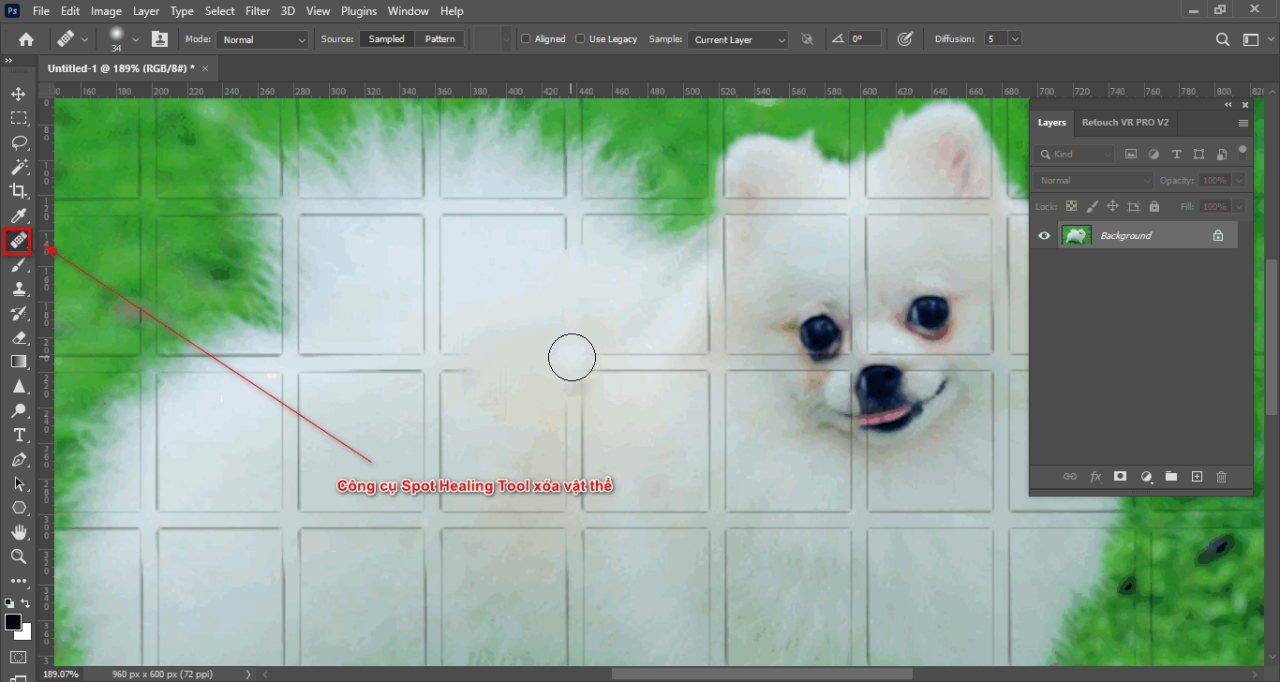 How to delete extra objects in Photoshop