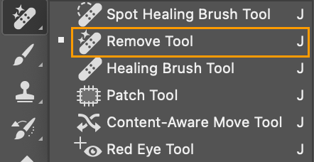 Remove tool trong photoshop