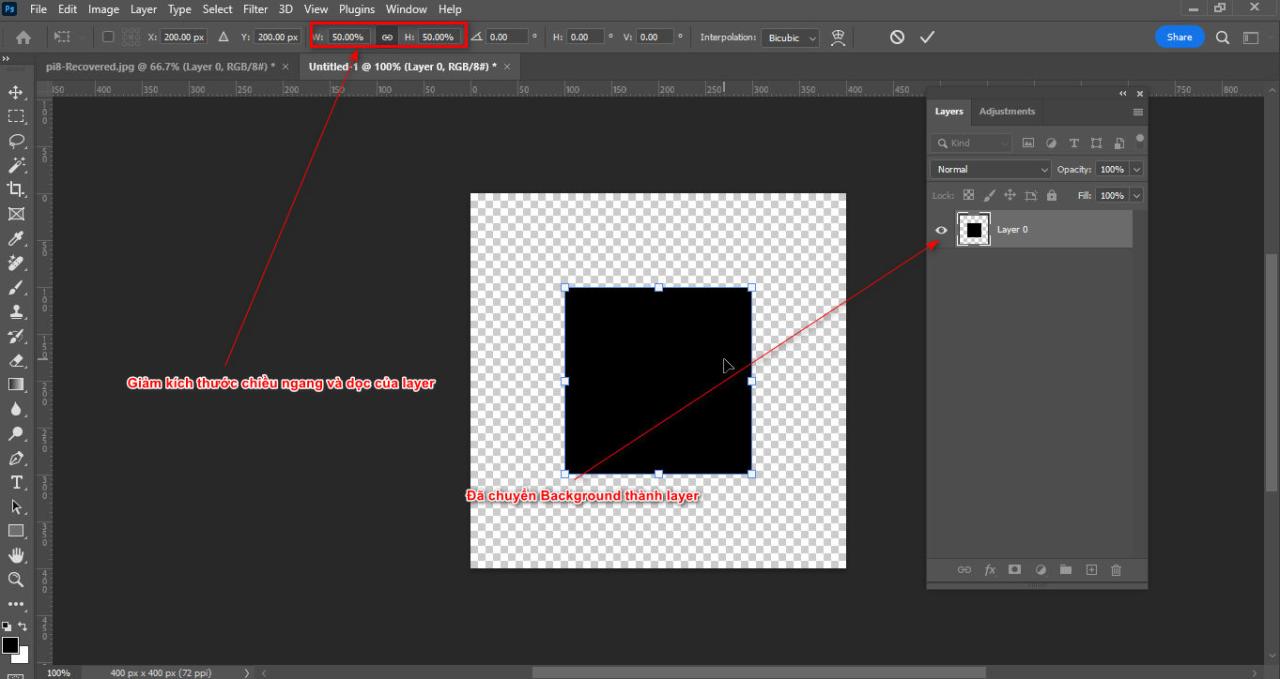 How to create a tiled frame in Photoshop