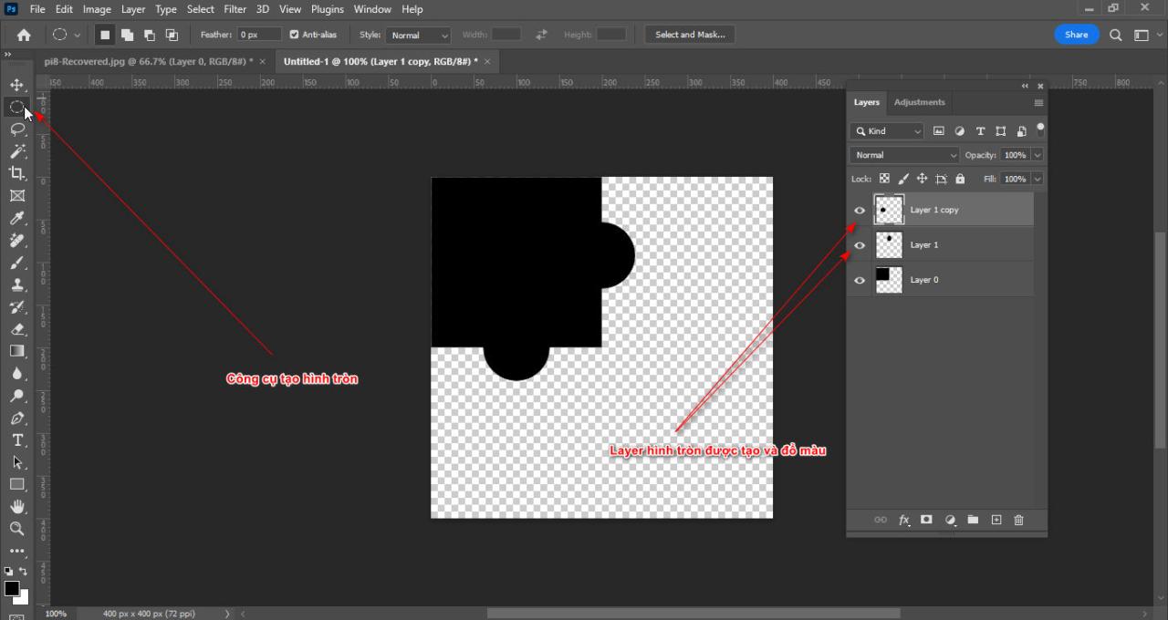 How to create a tiled frame in Photoshop