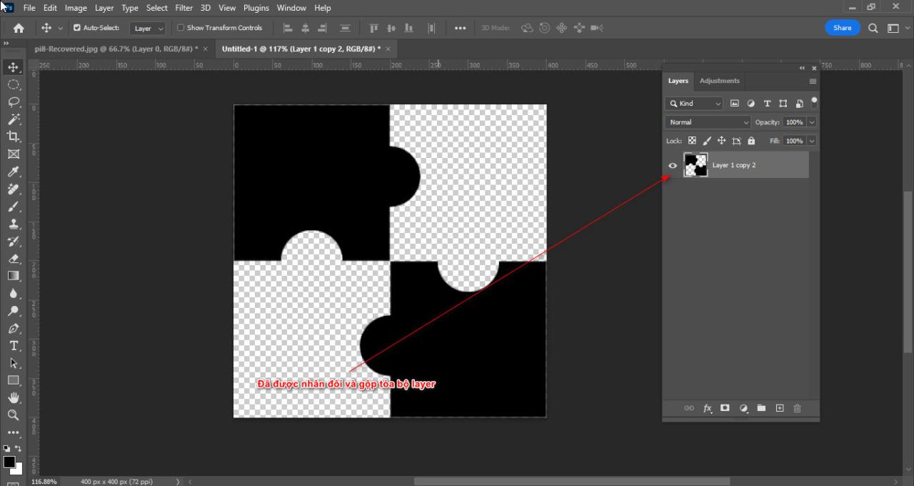 How to create a tiled frame in Photoshop