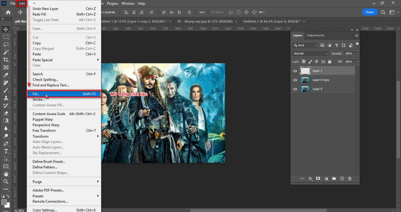 How to create a tiled frame in Photoshop