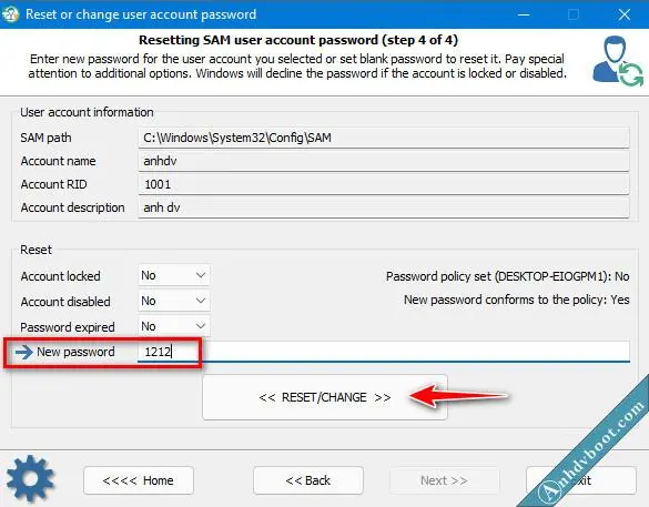 How to crack windows password and reset latest windows password