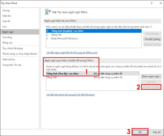 Cách cài đặt Tiếng Việt cho Office 2010, 2016, 2019, 2021, 365