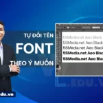 Cách tạo font chữ cho riêng mình